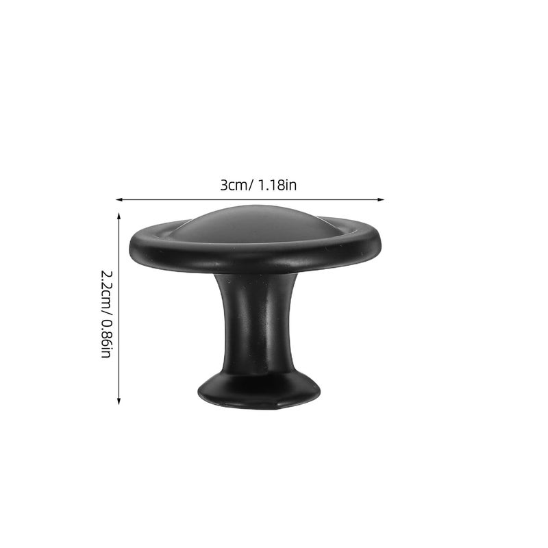 6Pcs Aluminum Alloy Round Cabinet Handles Modern Single Hole Drawer Pulls For Kitchen Furniture - Image 3