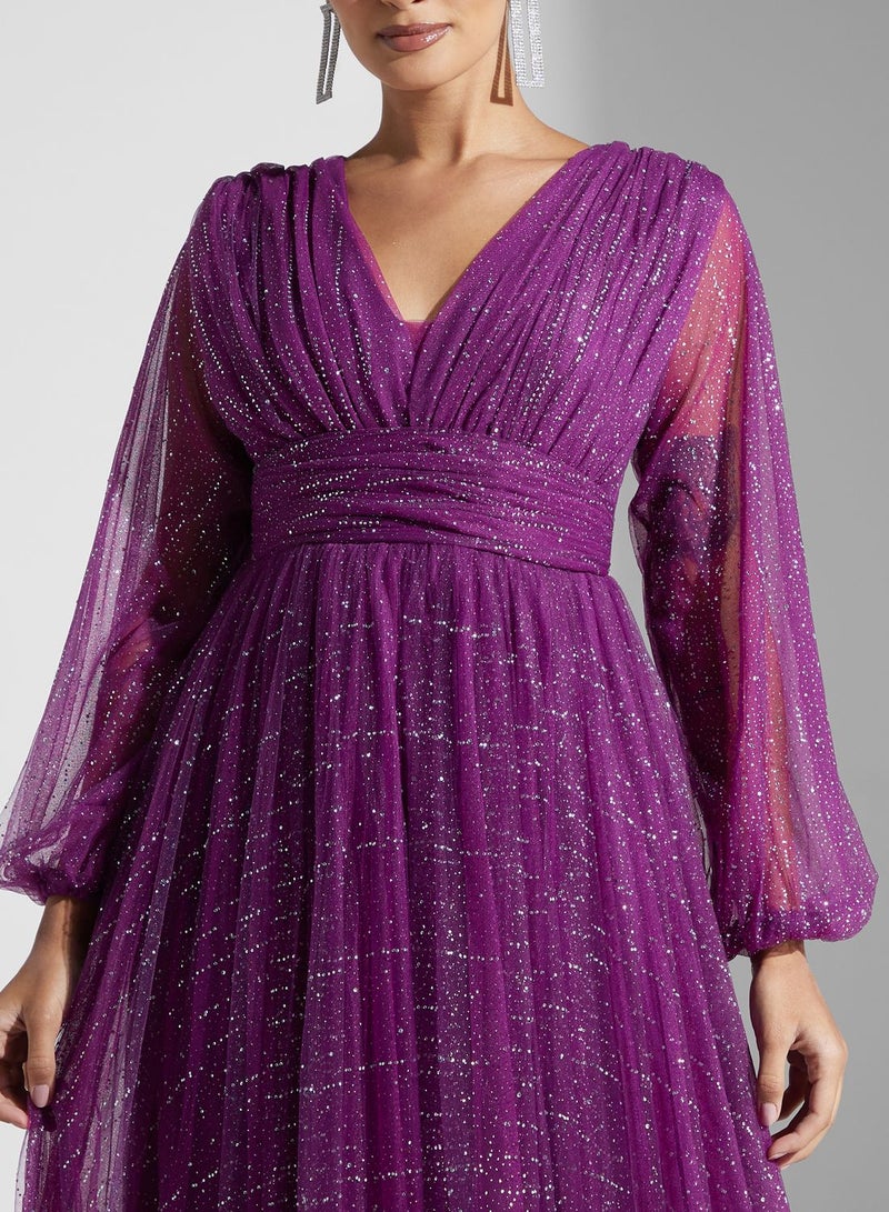 Glittery Evening Dress