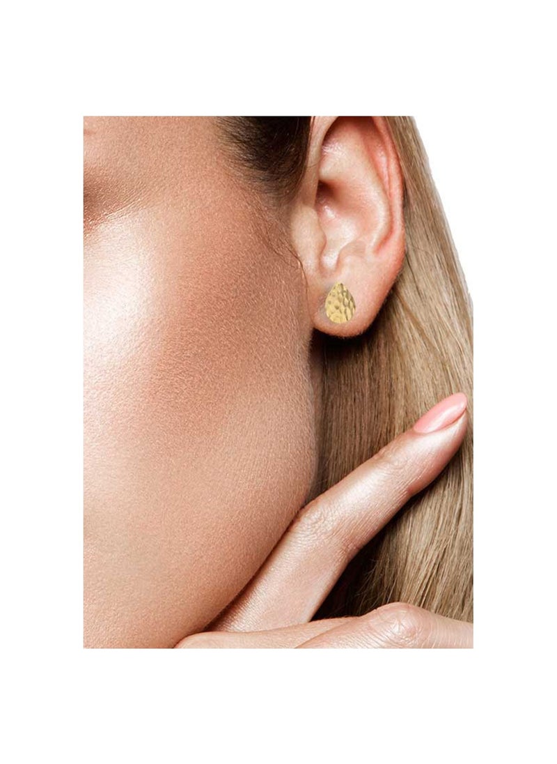 FK Jewellers - Gold Pear Shaped Stud Earrings 18KT - FKJERN18KU3052 - Image 1