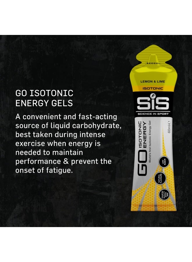 SIS GO Isotonic Energy Gels | 22g Carbohydrates | Low Sugar | Easily Digestible | Gluten Free | No Water Needed | Running Gels | Lemon & Lime Flavour | 15 Pack - Image 2
