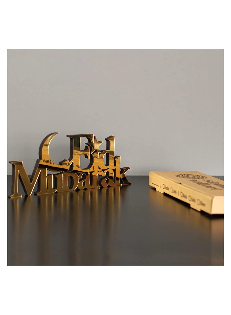 Eworld Wooden Acrylic Islamic Tabletop Eid Kareem Decoration for Gift and Home Decor  - Image 2