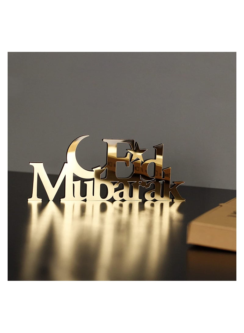 Eworld Wooden Acrylic Islamic Tabletop Eid Kareem Decoration for Gift and Home Decor  - Image 4