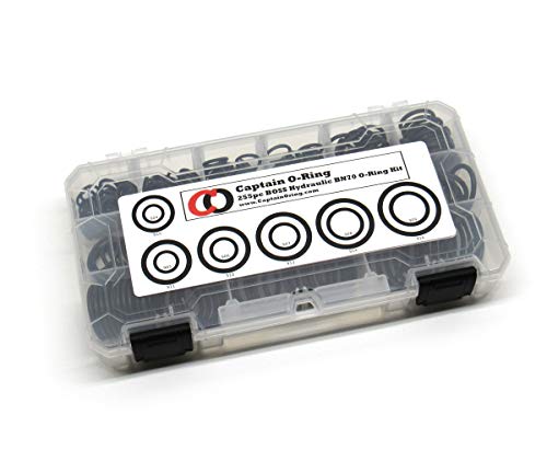 Captain O-Ring - ORB BOSS Hydraulic Fitting SAE 900 O-Ring Seal Kit (Buna-N 70-255 Piece Kit, 12 Sizes) - Image 2