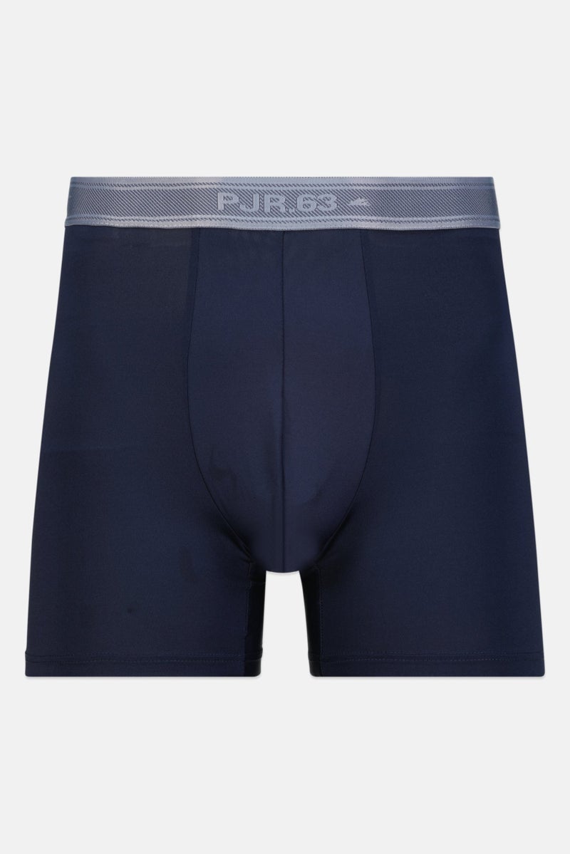 Pajar Men 3 Pieces Brand Logo Microfiber Boxer Brief, Navy Blue Combo  - Image 5