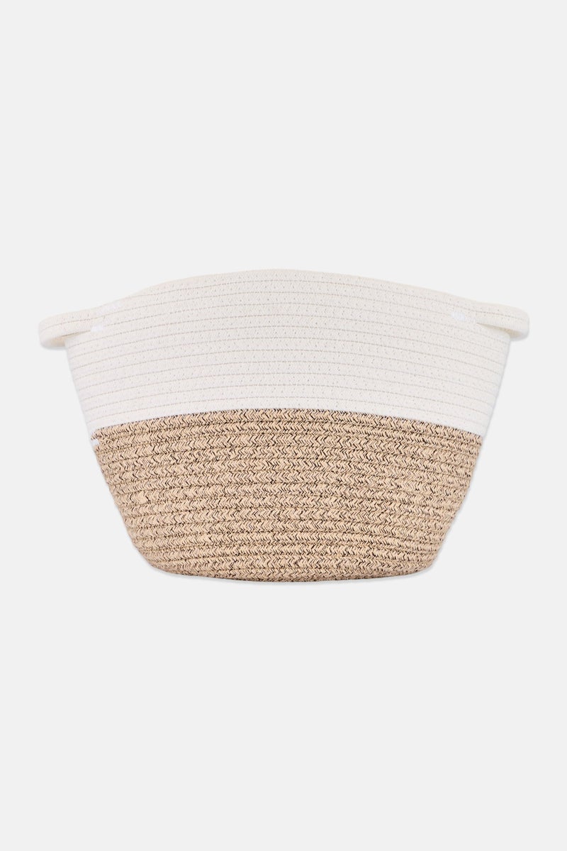 Bebe Home Cotton Rope Storage Basket, Multicolor - Image 2