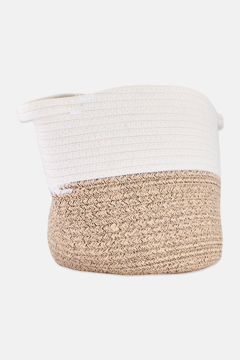 Bebe Home Cotton Rope Storage Basket, Multicolor - Image 3