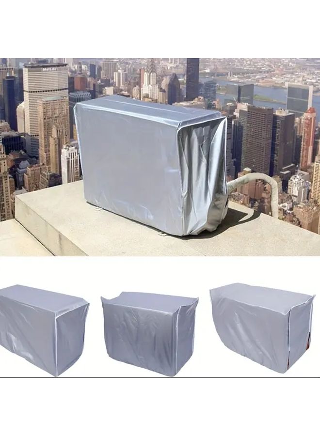Aluminum Foil AC Cover 86x35x60 Waterproof Reflective Dust Protection Lightweight - Image 4