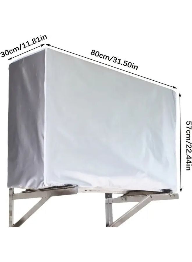 Aluminum Foil AC Cover 86x35x60 Waterproof Reflective Dust Protection Lightweight - Image 5