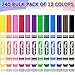 Aigybobo 240 Count Washable Markers Bulk 12 Assorted Colors Broad Line Conical Tip Coloring Markers for Kids Markers Bulk Pack for Classroom School Art Supplies Back to School Supplies - Image 4