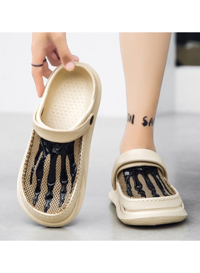 NIBEMINENT Men Sandals Summer Shoes Male  Mesh Slippers Slip-On  Soft Bottom Breathable Non-Slip Shoes  - Image 5