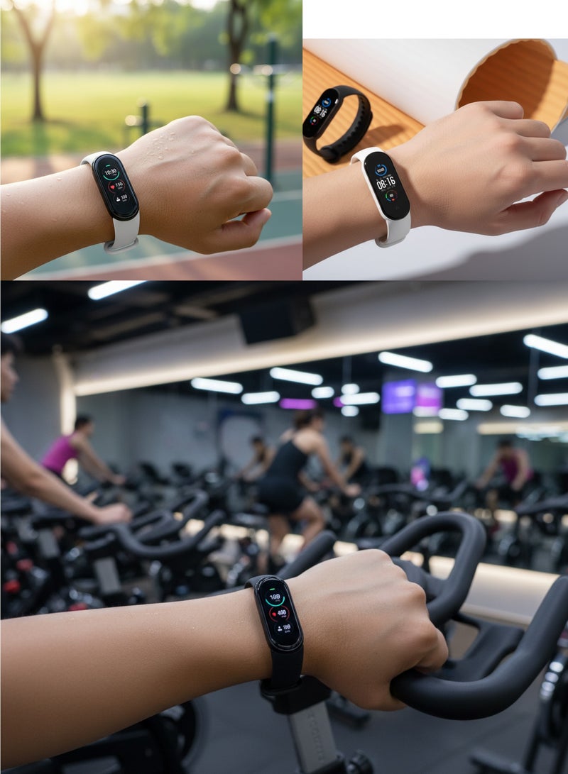 2pcs  Replacement Silicone Strap for Xiaomi 5/6 Smart Bracelet Replacement NFC Strap - Image 2