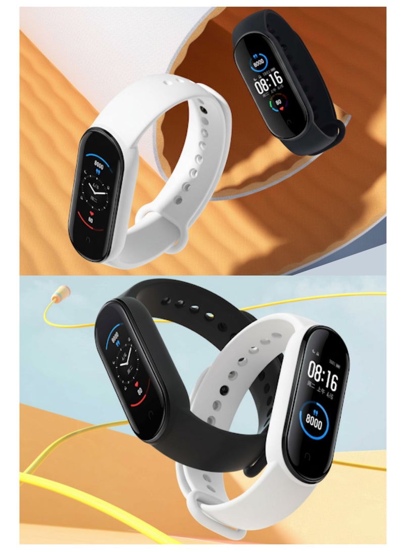 2pcs  Replacement Silicone Strap for Xiaomi 5/6 Smart Bracelet Replacement NFC Strap - Image 3