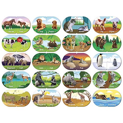 MasterPieces Kids Games Educational Animals Matching Puzzle Matching Game Game for Kids and Family Laugh and Learn - Image 5