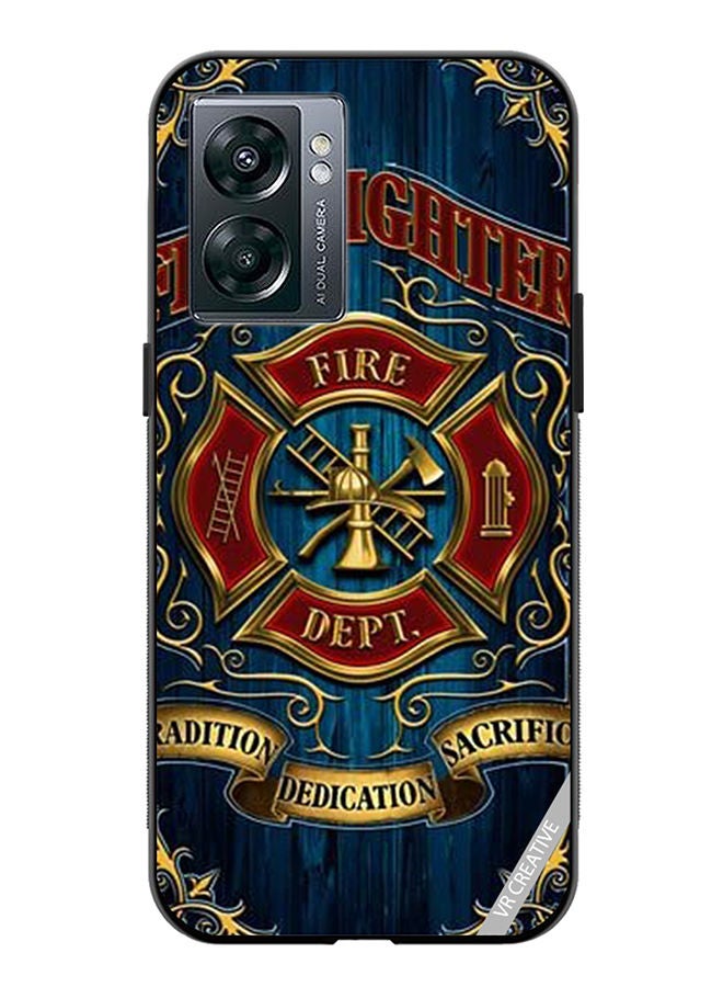 VR CREATIVE Protective Case Cover For OnePlus Nord N300 Fire Fighter Design Multicolour - Image 1