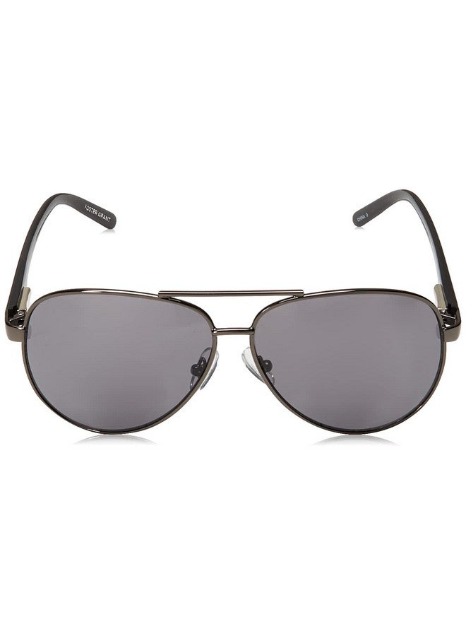 Foster Grant Men'S Command Aviator Reading Glasses Gunmetal/Transparent 61 Mm +2.00  - Image 2