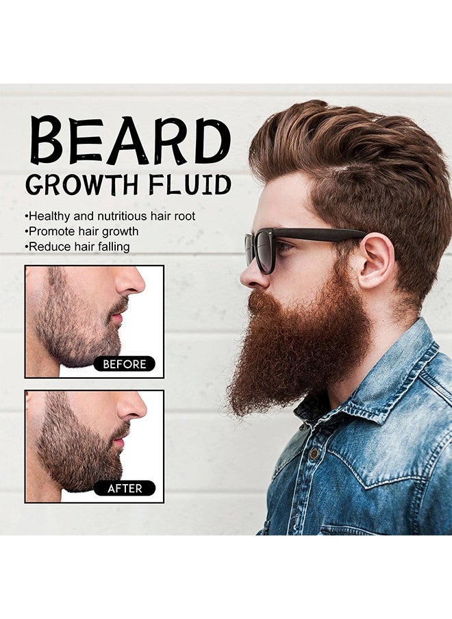 East Moon - Beard Growth Fluid - For Beard More Full And Thick - Beard Growth Serum Of Plant Extraction - Pure Natural Promote Beard And Hair Growth - Image 1