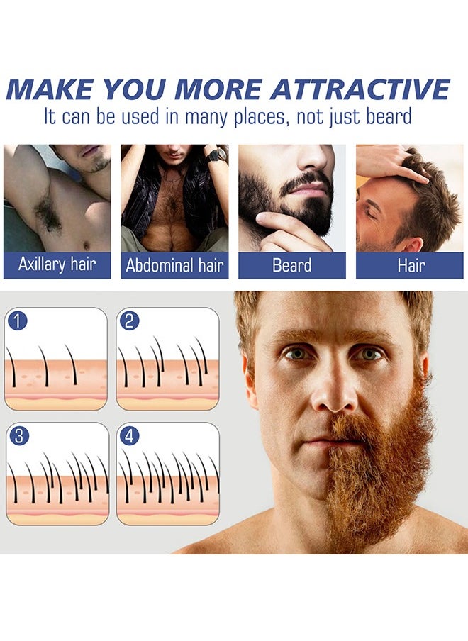 East Moon - Beard Growth Fluid - For Beard More Full And Thick - Beard Growth Serum Of Plant Extraction - Pure Natural Promote Beard And Hair Growth - Image 1