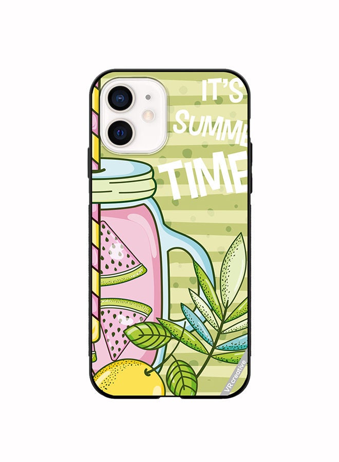 VR CREATIVE Protective Case Cover For Apple iPhone 12 mini Refreshing Juice Design Multicolour - Image 1
