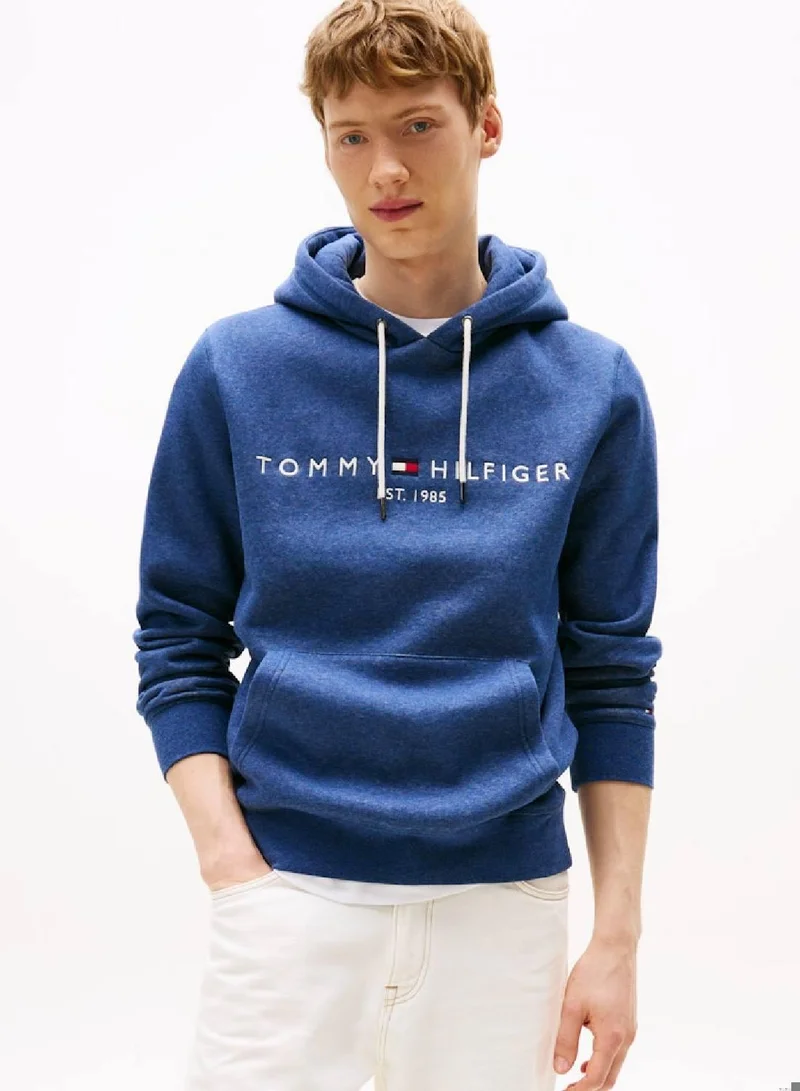 TOMMY HILFIGER Logo Embroidery Flex Fleece Hoody