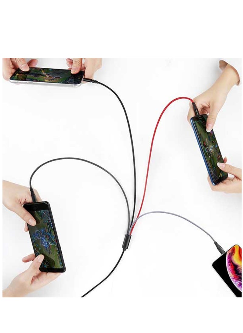 Mcdodo - 4-in-1 Multi-Device Charging Cable – Dual Lightning, Micro USB & Type-C Connector for Universal Charging - Image 1