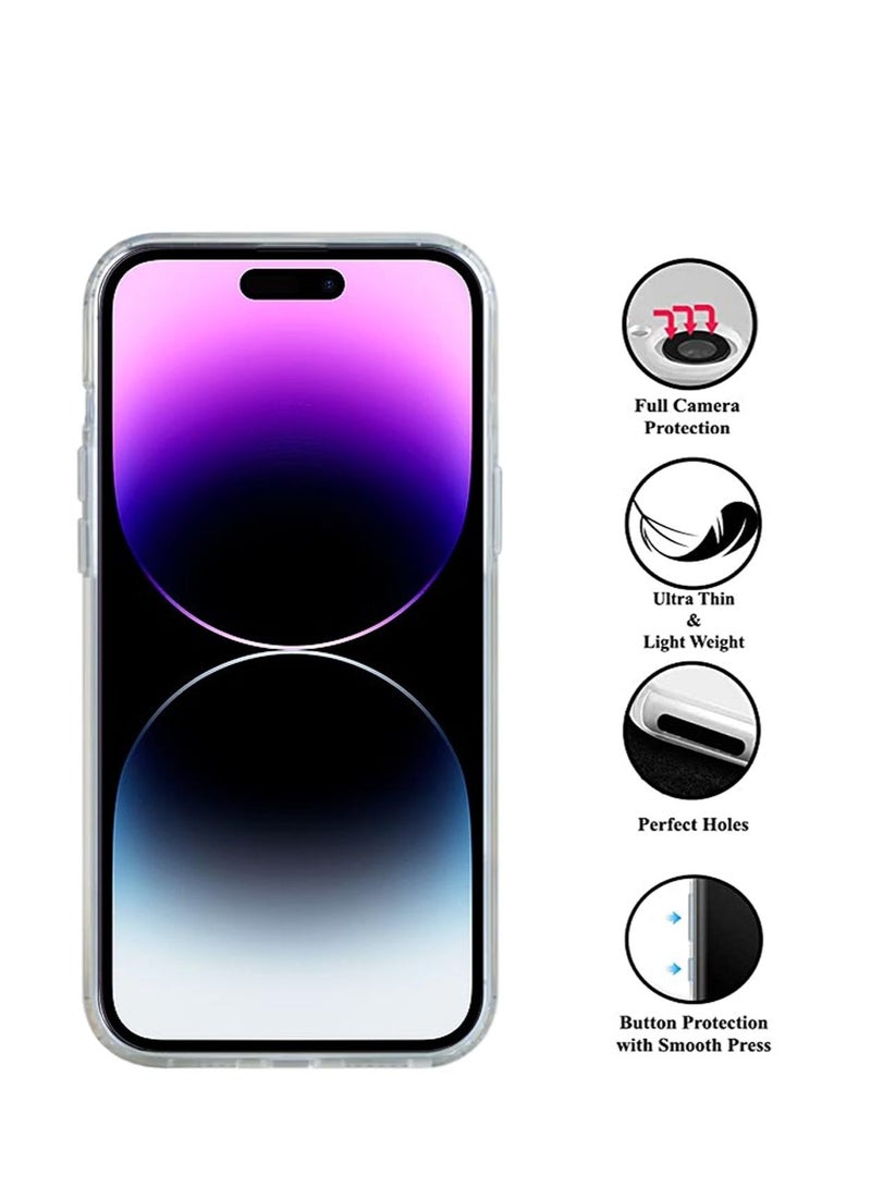 Wtech Hand Strap Phone Case Cover For Apple iPhone 14 Pro Max Clear/White - Image 5