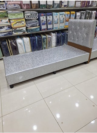 Luxurious wooden box bed covered in leather with plastic bases size 90*190 cm - pzsku/Z621EDEFDDA2795C265FDZ/45/_/1694363060/7292decb-1ad7-47f4-829a-c793ecf3c44d