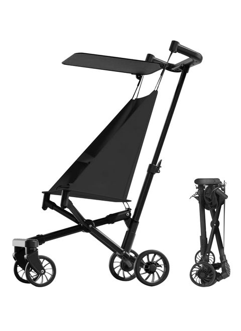 Children's pocket car,Stroller, Umbrella Stroller, Compact Stroller for Airplanes, Lightweight Stroller with Seat Belt, Coastal Stroller for Children 1-6 Years, One Hand Foldabl