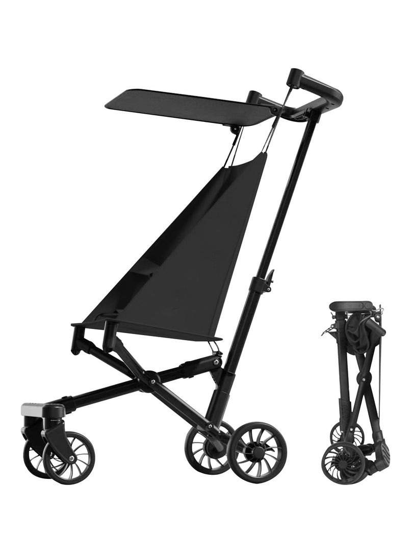 Children's pocket car,Stroller, Umbrella Stroller, Compact Stroller for Airplanes, Lightweight Stroller with Seat Belt, Coastal Stroller for Children 1-6 Years, One Hand Foldabl