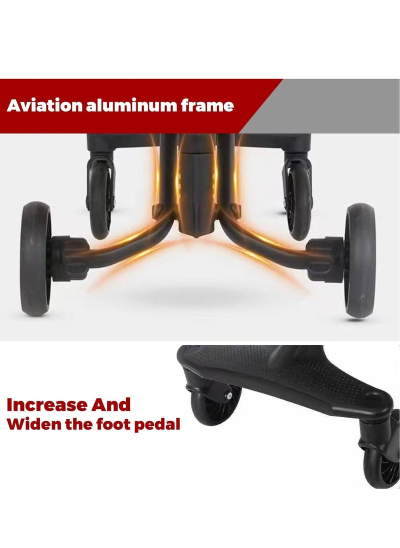 Children's pocket car,Stroller, Umbrella Stroller, Compact Stroller for Airplanes, Lightweight Stroller with Seat Belt, Coastal Stroller for Children 1-6 Years, One Hand Foldabl