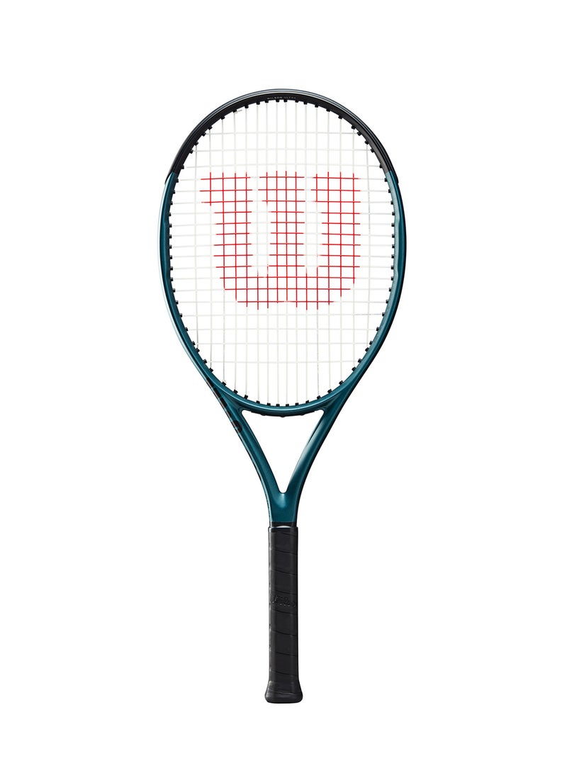 Wilson Ultra 26 V4 Tennis Racket, Head 100, 16x19, Junior Intermediate - Blue/ Black - Image 1
