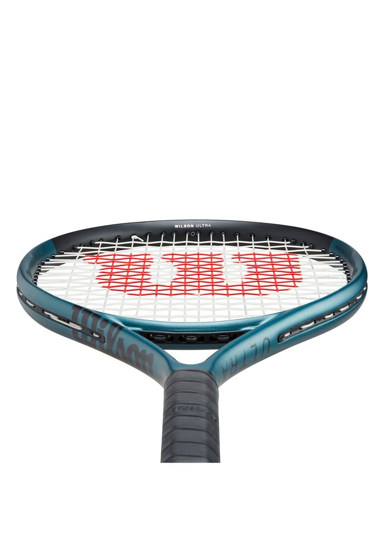 Wilson Ultra 26 V4 Tennis Racket, Head 100, 16x19, Junior Intermediate - Blue/ Black - Image 4