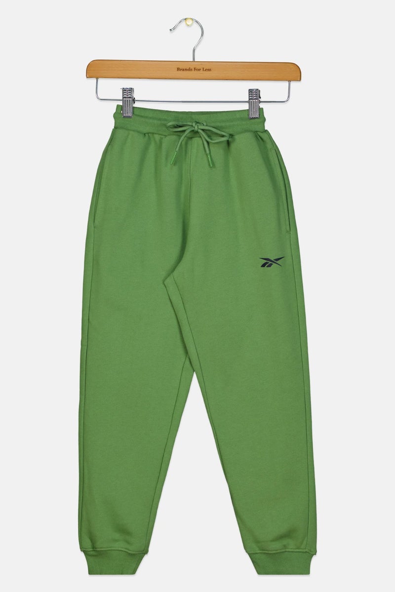 Reebok Kids Girl Sportswear Fit Outdoor Sweatpants, Green - Image 2
