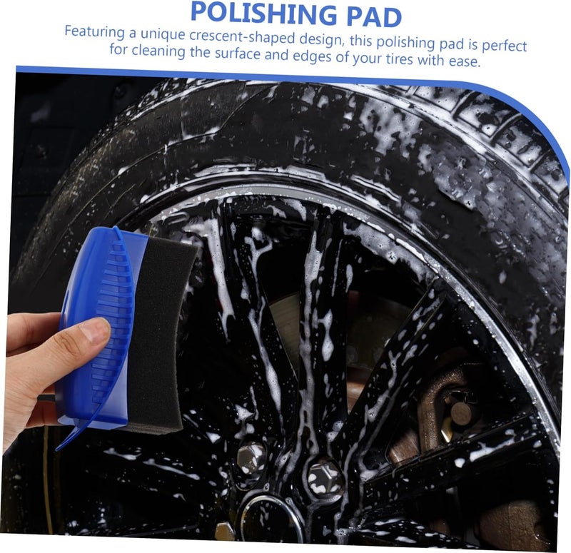 ABOOFAN Wax Applicator Pad with Cover Curved Sponge Brush for Car Waxing and Tire Shine Durable Soft Sponge Material for Detailing for DIY Enthusiasts - Image 3