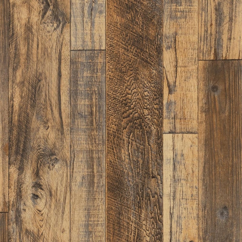 Decoroom 17.71''×511'' Peel and Stick Wallpaper Distressed Wood Plank Wallpaper Rustic Wood Grain Pattern Wall Paper Removable Self Adhesive Brown Shiplap Vinyl Film - Image 1