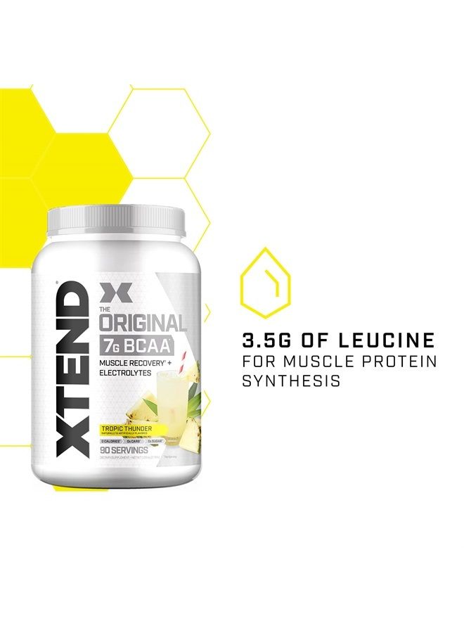 SCIVATION XTEND Original BCAA Powder Tropic Thunder Sugar Free Post Workout Muscle Recovery Drink with Amino Acids - 7g for Men And Women, 90 Servings - Image 3