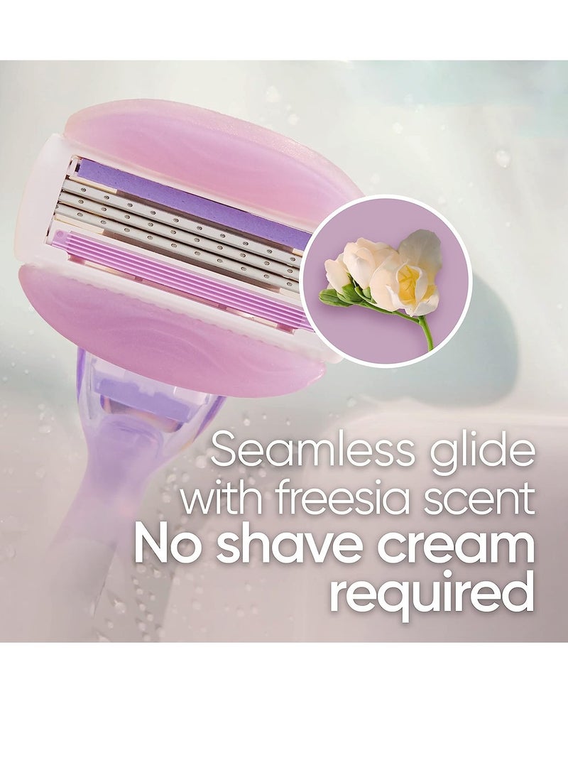 Gillette شفرة حلاقة جيلت فينوس كومفورت غلايد فريزيا للنساء - 1 مقبض + 2 عبوات إضافية - Image 3