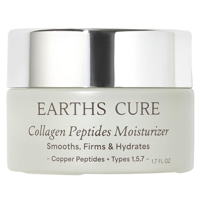EarthsCure Nano Peptide Moisturizer for Face (2oz) - Natural Cream to Hydrate and Smooth. Contains Nano Peptides, Anti-Oxidants & Hyaluronic Acid to Lift and Plump. For Sensitive Skin. - Image 1