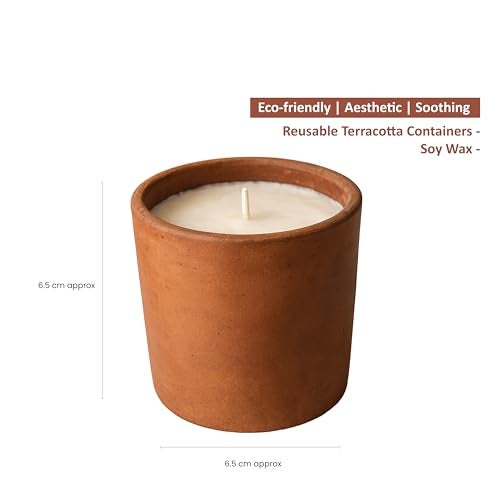 itsy-bitsy Itsy Bitsy DIY Terracotta Soy Wax Candle Kit Box | Eco-Friendly Handmade Candle Craft Set with Terracotta Container | Creative Home & Festive Décor Gift - Image 3