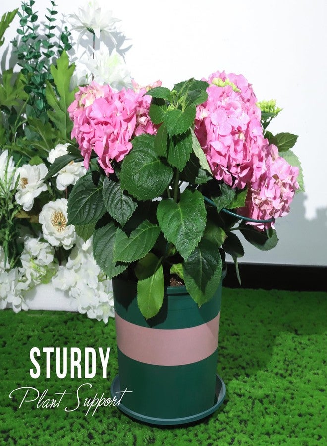 LEOBRO 12PCS Plant Supports, Peony Cages and Supports, Plant Stakes, Plant Support Stakes for Indoor Plants, Outdoor Plants, Monstera Hydrangea Support Cage, 10" W x 15.8" H - Image 4