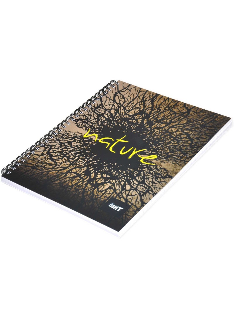 FIS LIGHT Pack of 10  Spiral Soft Cover Notebook, Single Line, 9X7 Inches (22.86 X 20.32 CM), 100 Sheets -LINB971602S - Image 4