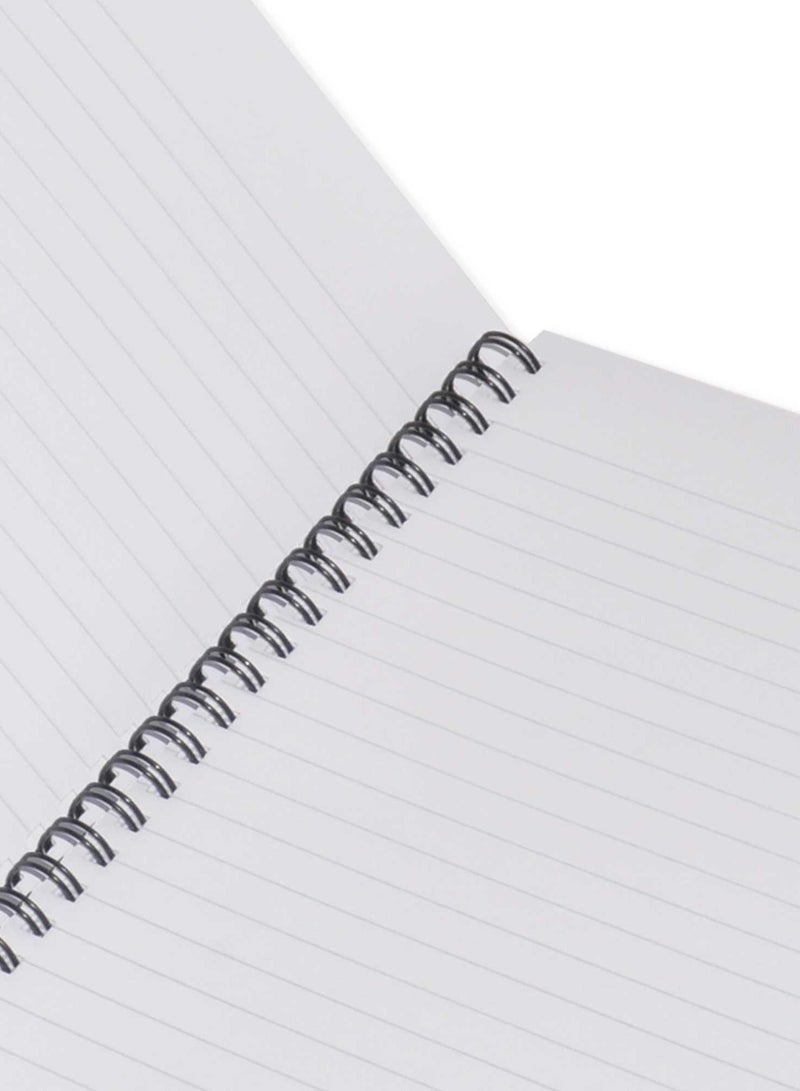 FIS LIGHT Pack of 10  Spiral Soft Cover Notebook, Single Line, 9X7 Inches (22.86 X 20.32 CM), 100 Sheets -LINB971602S - Image 2