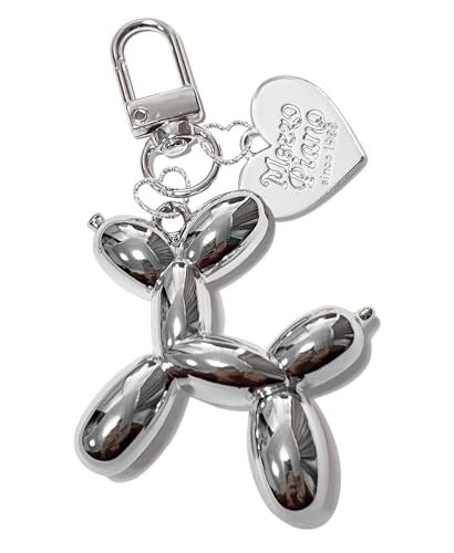 LAEKOU Jelly Balloon Dog Design Keychain for Women, Cute Girls Key Chain, Bag Charms Accessories for Car Purse Backpack - Image 1
