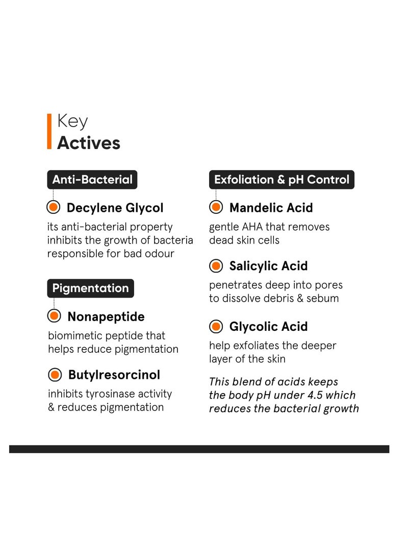 منيماليست مزيل العرق مينيماليست تحت الإبط مع نونابيبتيد AHA BHA 06% يتحكم في الرائحة ويتلاشى العطر الداكن ومزيل تقشير خالٍ من الألومنيوم للنساء والرجال 40 مل - Image 4