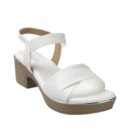 Metro Women Synthetic Leather Block Heel Fashion Sandal UK/6 EU/39 (33-3181) - Image 2