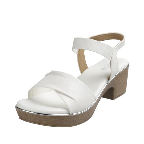 Metro Women Synthetic Leather Block Heel Fashion Sandal UK/6 EU/39 (33-3181) - Image 1