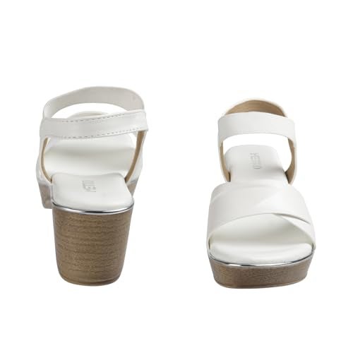 Metro Women Synthetic Leather Block Heel Fashion Sandal UK/6 EU/39 (33-3181) - Image 5