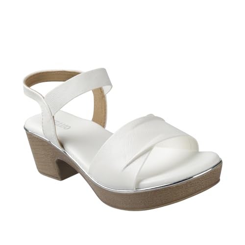 Metro Women Synthetic Leather Block Heel Fashion Sandal UK/6 EU/39 (33-3181) - Image 3