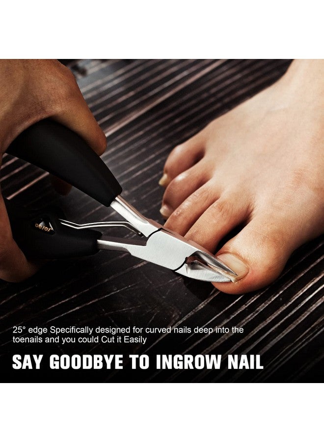 BEZOX Ingrown Toenail Clippers - Professional Nail Clippers For Ingrown Nails For Seniors, Comfor Grip Long Handle Fingernail Clippers, Ergonomic Toenail Scissors - Premiun Stainless Steel - Image 2