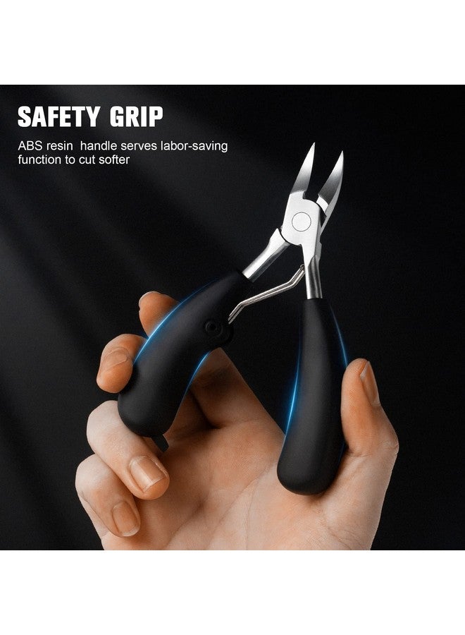 BEZOX Ingrown Toenail Clippers - Professional Nail Clippers For Ingrown Nails For Seniors, Comfor Grip Long Handle Fingernail Clippers, Ergonomic Toenail Scissors - Premiun Stainless Steel - Image 3