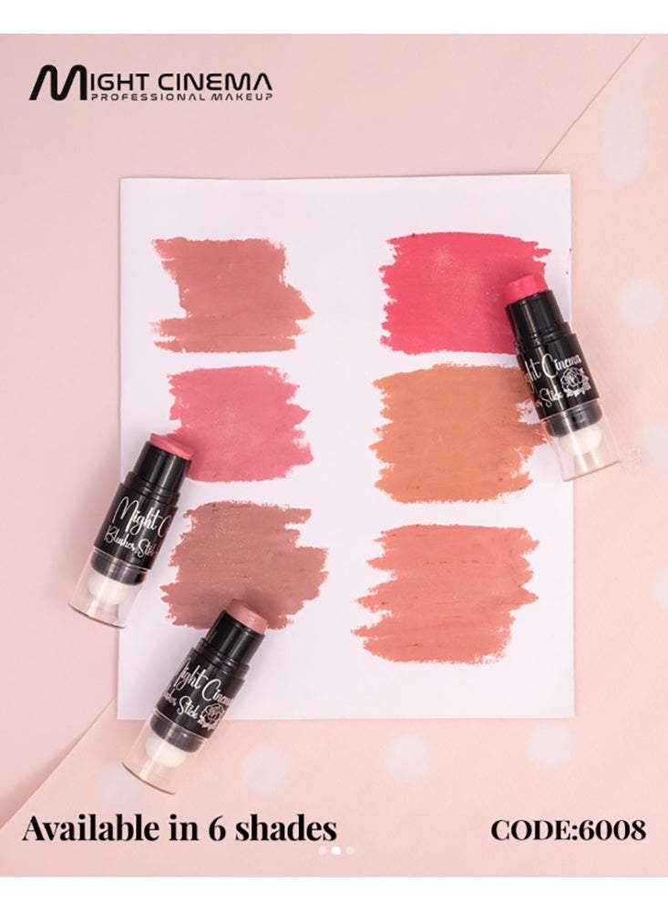 Might Cinema Blush Stick Glow with Blending Sponge 6008-103 - Image 4